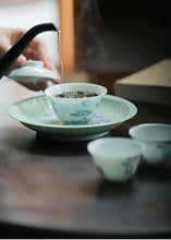 Load image into Gallery viewer, Tongxinshe Teahouse | Doucai Auspicious Cloud Gaiwan: An Elegant and Auspicious Tea Ceremony Affair
