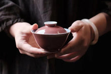 Load image into Gallery viewer, Cowpea red glaze small gaiwan
