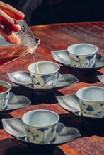 Load image into Gallery viewer, New Arrival at Tongxinshe Teahouse: Blue and White Ganoderma Cup – A Touch of Ming Dynasty Elegance in Every Sip
