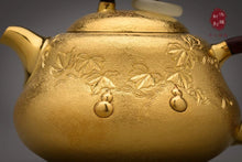 Load image into Gallery viewer, 9999 Sterling Silver Mansheng Gourd Silver Pot（2 styles of gilt/sterling silver）
