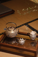 Load image into Gallery viewer, The Auspicious and Propitious Pure Silver Tea Set: A Pinnacle of Tea Culture and Traditional Crafts
