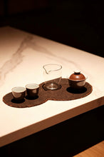 Load image into Gallery viewer, Handmade Vintage Purple-Gold Glaze Rimmed Gongfu Tea Set from Jingdezhen紫金釉功夫套装
