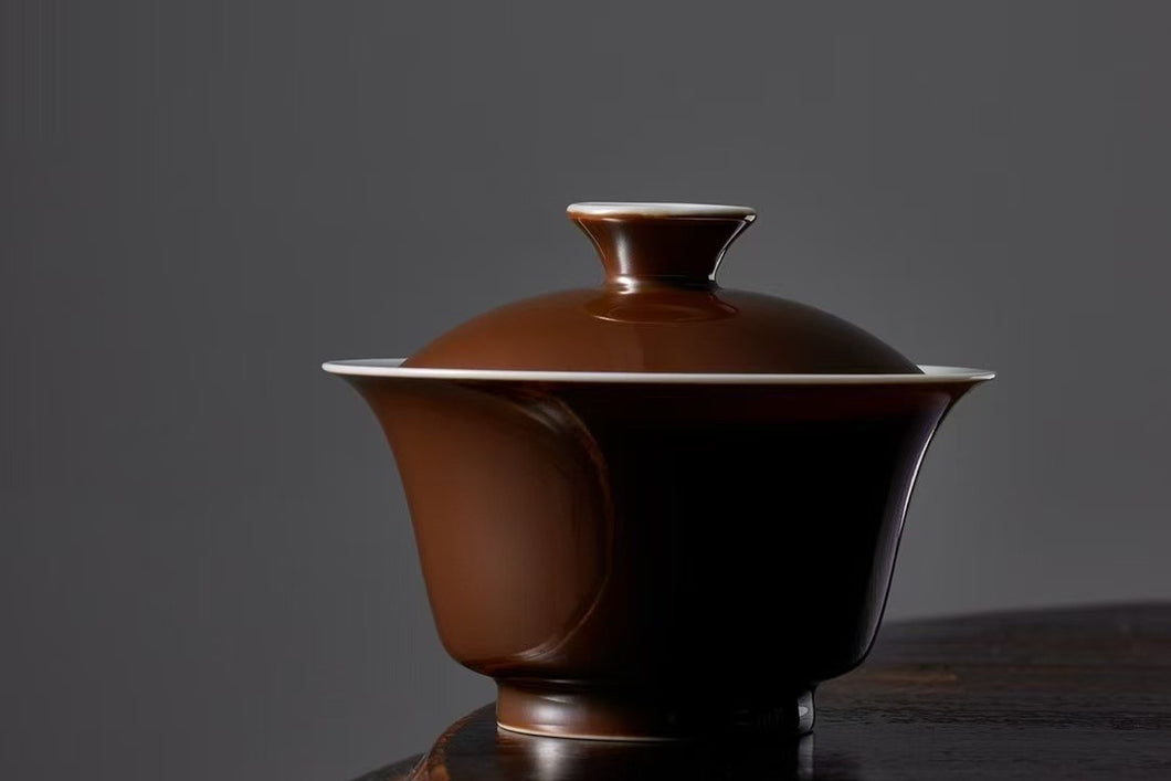 From Complexity to Simplicity, the Essence of Tea Culture——Tongxinshe Teahouse's Pure Handmade Purple-Gold Gaiwan