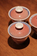 Load image into Gallery viewer, New at Tongxin She Teahouse: The Charm of Porcelain in Cowpea Red Gaiwan
