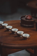 Load image into Gallery viewer, Tongxin Teahouse: Lotus-shaped Pure Tin Tea Saucer Holders, the Elegant Charm of Chinese Style on the Tea Table
