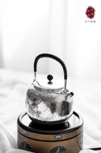 Load image into Gallery viewer, Centennial workshop Hongji treasure pure handmade “喜上眉梢/ Happy Eyebrows Pure Silver Pot”
