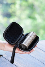 Load image into Gallery viewer, New Arrival at Tongxinshe Teahouse | Bamboo-inspired Pure Tin Portable Tea Caddy: Guarded by Tin, Fragrance Always by Your Side
