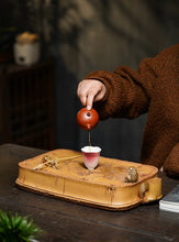 Load image into Gallery viewer, Bamboo Heralds Peace • Square Tea Tray&quot;
