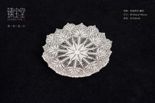 Load image into Gallery viewer, &quot;Filigree Pure Silver Coaster: The Imperial Craftsmanship of Yanjing Eight Masterpieces&quot;
