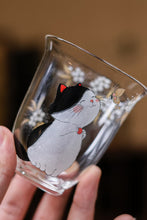 Load image into Gallery viewer, Tongxin Teahouse | Cat Chasing Butterfly Glass Fairness Pitcher: A Whimsical Gem for Your Tea Table
