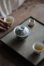 Load image into Gallery viewer, Tongxin She Teahouse New Arrival | Blue and White Landscape Poem Gaiwan, Limited Edition

