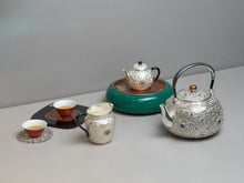 Load image into Gallery viewer, The Auspicious and Propitious Pure Silver Tea Set: A Pinnacle of Tea Culture and Traditional Crafts
