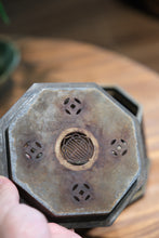 Load image into Gallery viewer, Tea Boat Carrying Elegance: Time and Tea Charm in Tin Teapot Stand
