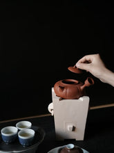Load image into Gallery viewer, Tongxinshe Teahouse Recommends: Red Clay Melon-Ridged Side-Handled Clay Kettle
