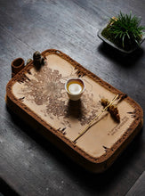 Load image into Gallery viewer, Bamboo Heralds Peace • Square Tea Tray&quot;
