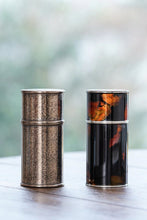 Load image into Gallery viewer, New Arrival at Tongxinshe Teahouse | Bamboo-inspired Pure Tin Portable Tea Caddy: Guarded by Tin, Fragrance Always by Your Side
