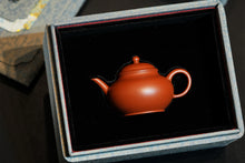 Load image into Gallery viewer, Vermilion Clay Miniature, Capturing Mountain Tea Essence – Fully Handmade Da Hong Pao Clay Shui Ping Teapot by Wang Yajun, an Exclusive Vessel for Wuyi Rock Tea &amp; Phoenix Dancong Tea

