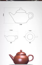 Load image into Gallery viewer, Guava purple clay teapot/100cc is completely handmade.
