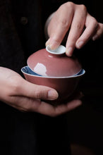 Load image into Gallery viewer, Cowpea red glaze small gaiwan
