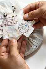 Load image into Gallery viewer, Aged Charm Nurtured in Storage, Premium Tea from Bulang—— 2007 Du Qiongzhi Signed Bulang Impression Ripe Pu'er Collected by Tongxin Teahouse
