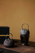Load image into Gallery viewer, Lotus-Pattern Iron-Handle Tea Kettle
