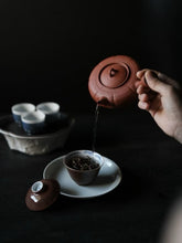 Load image into Gallery viewer, Tongxinshe Teahouse Recommends: Red Clay Melon-Ridged Side-Handled Clay Kettle
