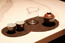 Load image into Gallery viewer, Handmade Vintage Purple-Gold Glaze Rimmed Gongfu Tea Set from Jingdezhen紫金釉功夫套装
