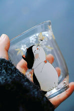 Load image into Gallery viewer, Tongxin Teahouse | Cat Chasing Butterfly Glass Fairness Pitcher: A Whimsical Gem for Your Tea Table
