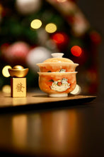 Load image into Gallery viewer, Good Fortune on the Horizon – The Year of the Horse Stackable Tea Set 80ml Gaiwan · Solo Sipping Collection
