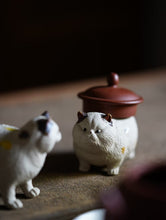 Load image into Gallery viewer, Tea Companions of Gentle Charm · Handmade Purple Clay Cat Tea Pets from Tongxin She紫砂猫咪🐱
