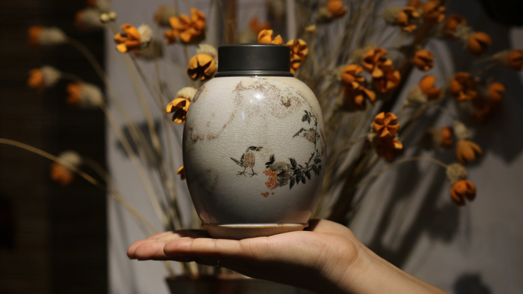 Chai Shao 'Song Birds' Tea Jar