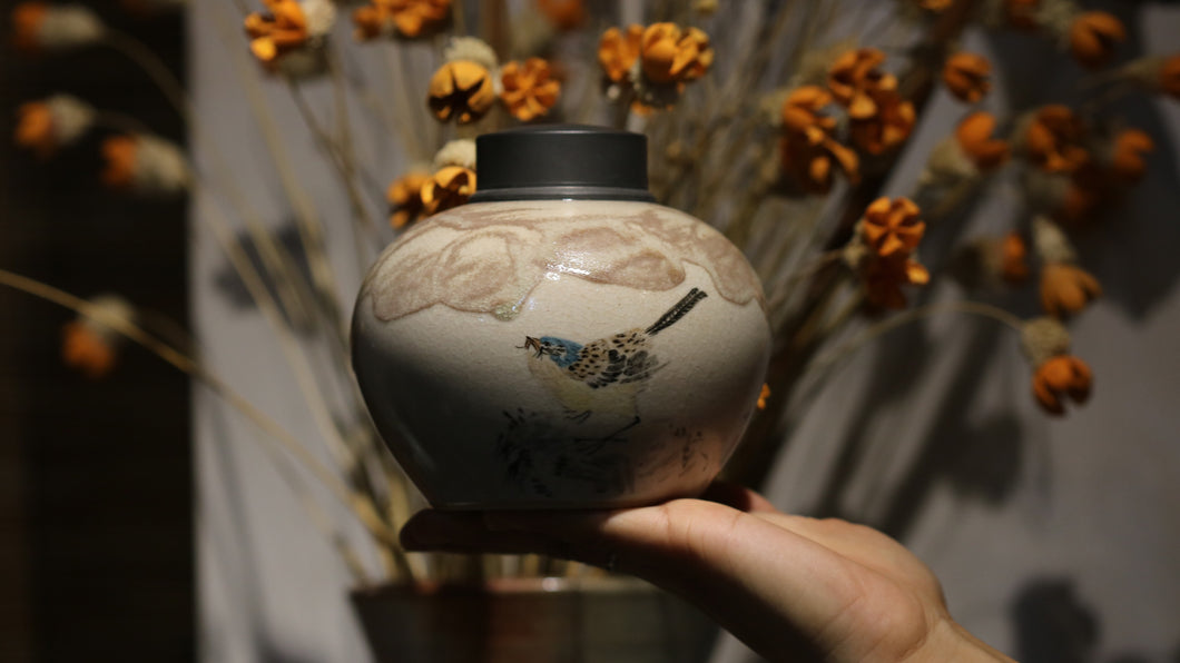Chai Shao 'Blue Bird' Tea Jar