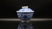 Load image into Gallery viewer, Han Yao Blue and White Kirin &#39;Floral&#39; Gaiwan
