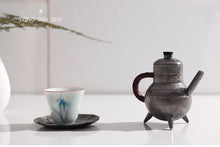 Load image into Gallery viewer, 9999 Shang three-legged sterling silver teapot
