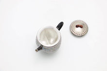Load image into Gallery viewer, 9999 sterling silver handmade hammered three-legged tea pot
