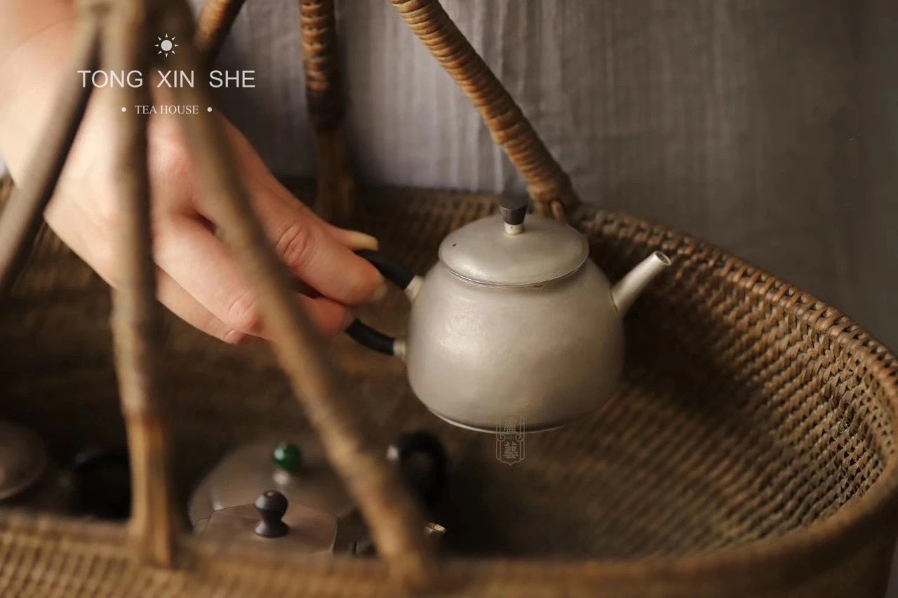Jing Zhe Sterling silver teapot 惊蛰纯银茶壶– Tong Xin She