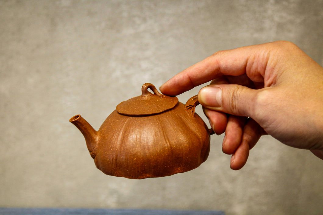 Lotus Zisha Teapot by Mr. Tang Binjie, reproduction of a teapot auctioned for 2.7 million RMB