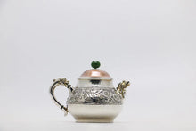 Load image into Gallery viewer, Silver jug with dragon pattern and balls
