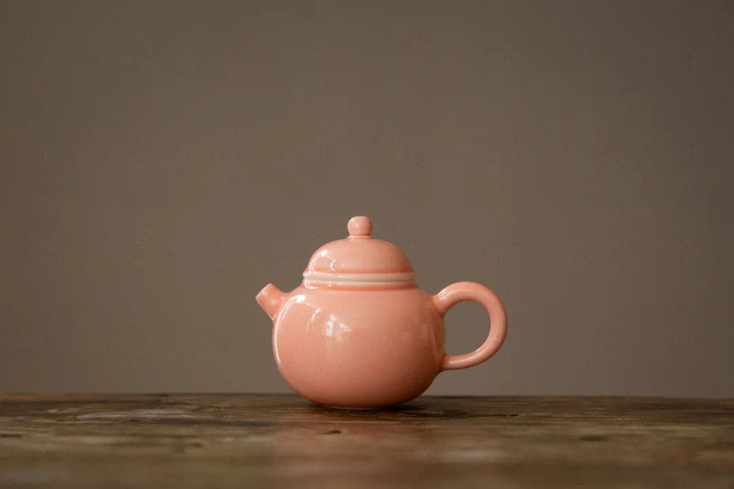 Coral Pink Teapot/珊瑚粉色茶壶