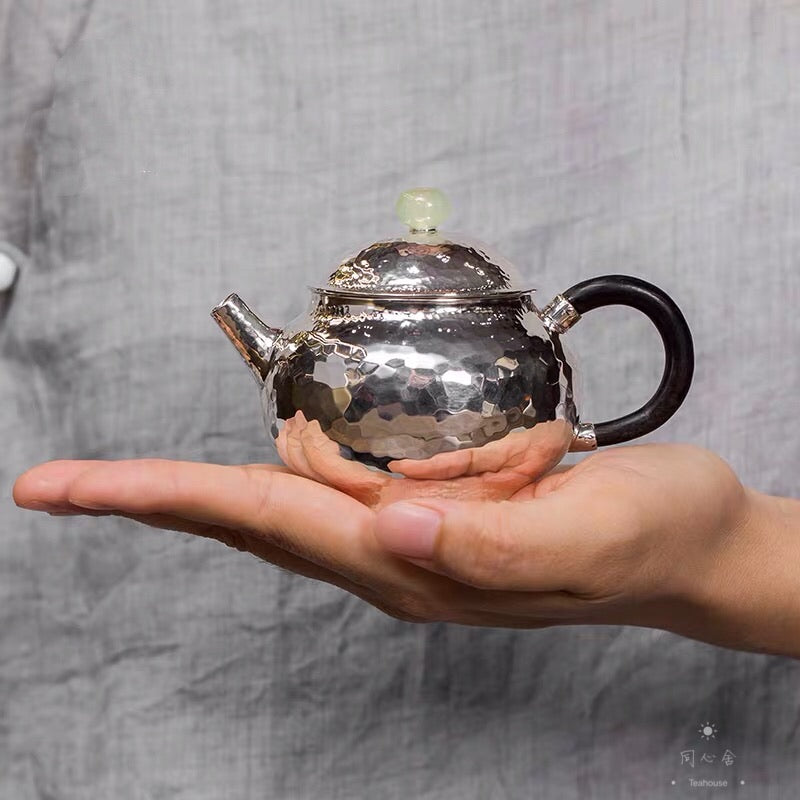 9999 Pure Silver Handmade 'Rong Tian ' Teapot