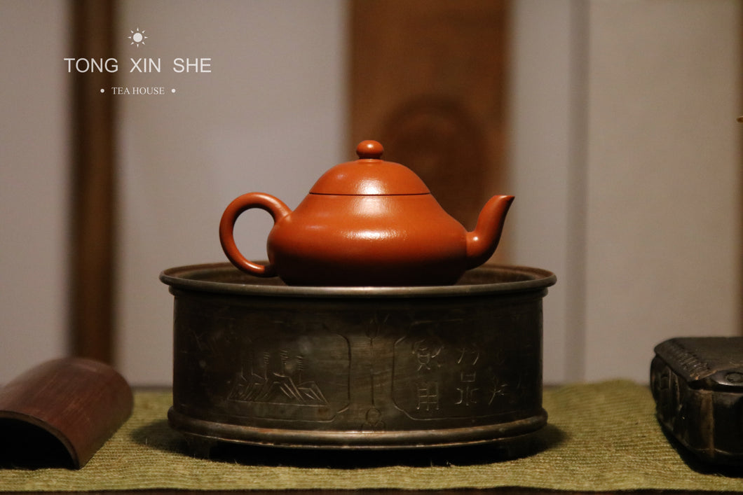 Pear-shaped purple clay pot/Zhaozhuang Zhou Pi cinnabar clay