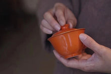 Load image into Gallery viewer, &quot;Coral Red Small Gaiwan&quot; Capacity 100ml
